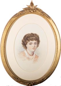 Late 19th Century Watercolour - Young Girl Head Study