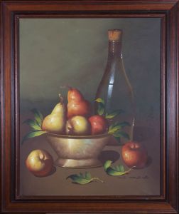 Violette De Mazia (1899-1988) - 20th Century Monotype, Still Life with Fruit