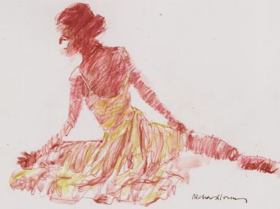 Richard J.S. Young - Contemporary Pastel, Ballerina in Profile