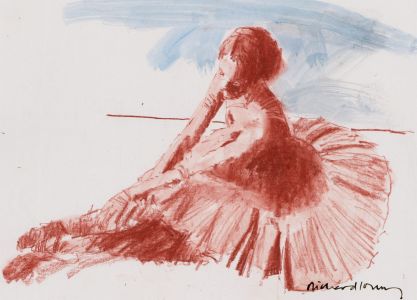 Richard J.S. Young - Contemporary Pastel, Ballerina in Repose