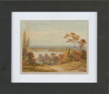 Early 19th Century Watercolour - Two Figures in a Landscape