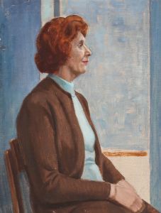 E.L. Edwards - Mid 20th Century Oil, The Blue Room