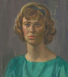 E.L. Edwards - Mid 20th Century Oil, Blank Stare