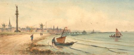 J. F. Branegan (1843-1909) - Late 19th Century Watercolour, Great Yarmouth Beach