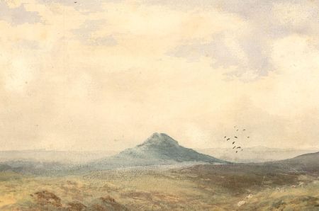 Signed Late 19th Century Watercolour - Mountain View