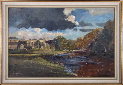 Gordon Clifford Barlow - Signed & Framed Mid 20th Century Oil, Tintern Abbey