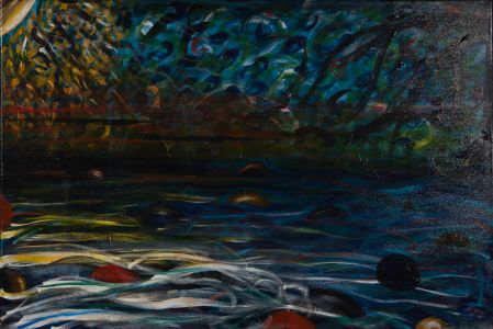 C.D. - Contemporary Oil, Abstracted Seascape