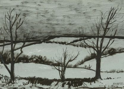 Alfred Henry Robinson Thornton NEAC (1863-1939) - Pen and Ink Drawing, Winter II