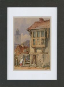 Style of Samuel Prout (1783-1852) - Late 19th Century Watercolour, Street Scene