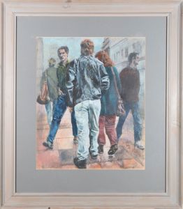 Kevin Winstanley - Signed & Framed 1994 Gouache, Cosmopolitan