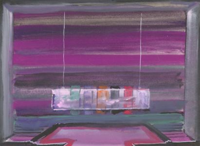 Mircea Marosin (1921-2007) - 20th Century Watercolour, Abstract Interior