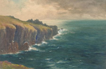1893 Watercolour - Lands End, Cornwall