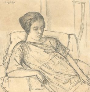 Harold Hope Read (1881-1959) - Signed 20th Century Graphite Drawing, Woman