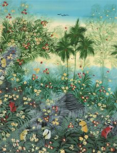 20th Century Acrylic - Tropical Landscape
