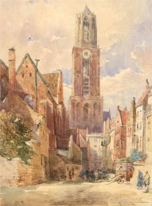 Ernest George RA 1839-1922 - Late 19th Century Watercolour, Utrecht Cathedral