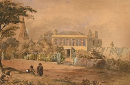Attrib. F. Selby (fl.1852) - Mid 19th Century Watercolour, Blue Shutters