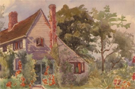 Amy K. Selby (fl.1892-1926) - Early 20th Century Watercolour, Black Dog Cottage