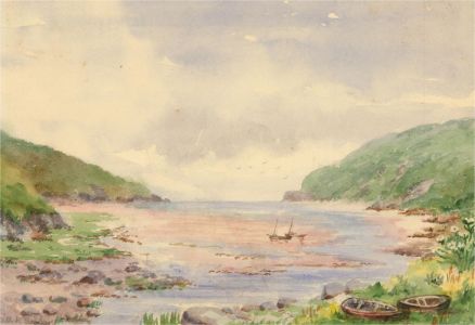 Amy K. Selby (fl.1892-1926) - Signed 1947 Watercolour, Solva Harbour