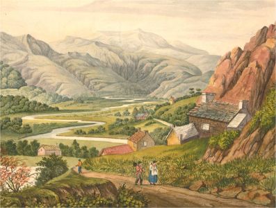 Sophia Stansbury - 1827 Watercolour, The Winding of the Dee