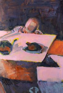 Susan Paine - Contemporary Oil, Still Life in Pink