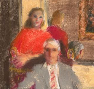 Jane Bond RP NEAC - 20th Century Pastel, Posing Together