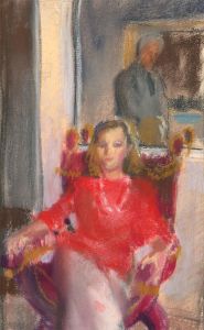 Jane Bond RP NEAC - 20th Century Pastel, Relaxing At Home