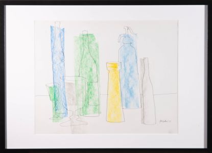 Peter Collins ARCA - 1976 Pastel, Coloured Vessels
