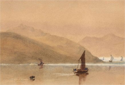 Late 19th Century Watercolour - Estuary Sailing