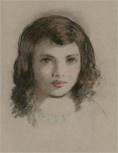 Attrib. Lewis Baumer (1870-1963) - Early 20th Century Pastel, Hazel-Eyed Girl