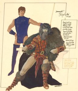 Michael Baldwin - Signed Contemporary Gouache, Hammerfist "The Serpent of Atlan"