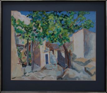 James Chisholm - 1917 Mixed Media, The Plaka, Athens