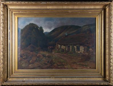 John Davidson (fl. 1881-1895) - Late 19th Century Oil, At the end of the Glen