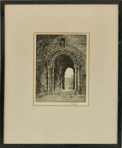 Willie Rawson - Early 20th Century Etching, Through The Archway