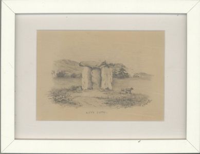 F Pouoet - 1834 Graphite Drawing, Kitt's Cotty