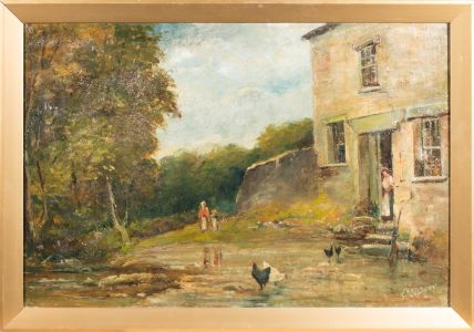 F. Watson - Signed & Framed Late 19th Century Oil, Rural Cottage