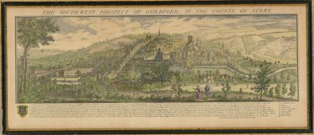Samuel and Nathaniel Buck - Early 19th Century Engraving, Prospect Of Guildford