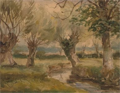Late 19th Century Watercolour - Slumbering Trees