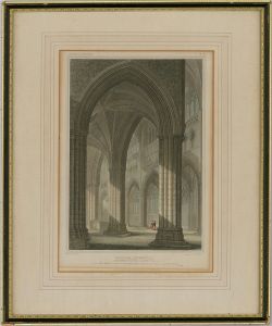 William Deeble (1814-1829) after Henry Shaw - 1825 Engraving, Exeter Cathedral