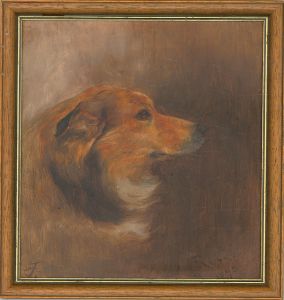 1893 Oil - Rufus The Dog