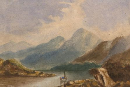 19th Century Watercolour - Highland Loch