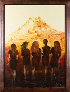 Jean Gabriel Jonin (1940-2014) - 1991 Acrylic, La Cite Lumineuse
