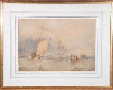 Fine Framed Mid 19th Century Watercolour - Out to Sea