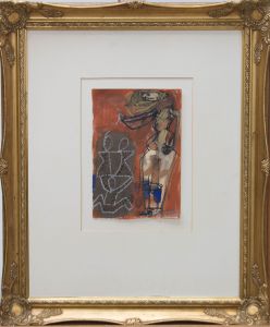 1994 Mixed Media - Abstract Woman With Children