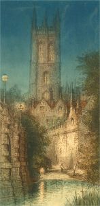J. Alphege Brewer (1881-1946) - 1926 Etching, Magdalene College