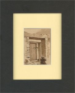 School of Peter De Wint - Mid 19th Century Watercolour, Garden Doorway