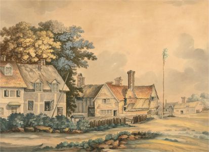 Mid 19th Century Watercolour - Rural Hamlet