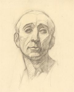 Dorothy Levett - Early 20th Century Graphite Drawing, Julius Caesar Bust Study