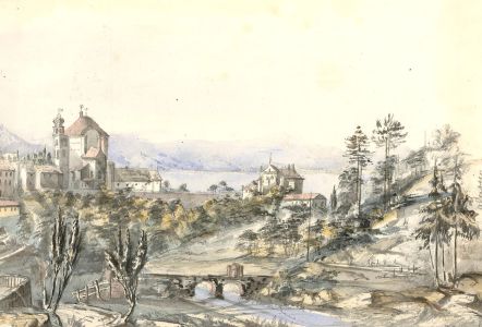1859 Watercolour - Alassio, Italy