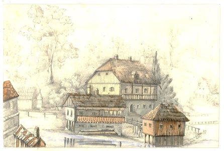 1860 Watercolour - Grundlsee, Austria