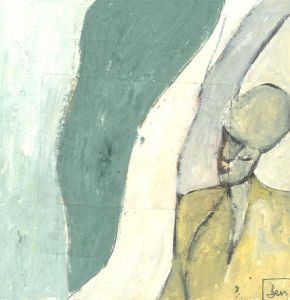 Ben Carrivick - Contemporary Oil, Box Portrait XI